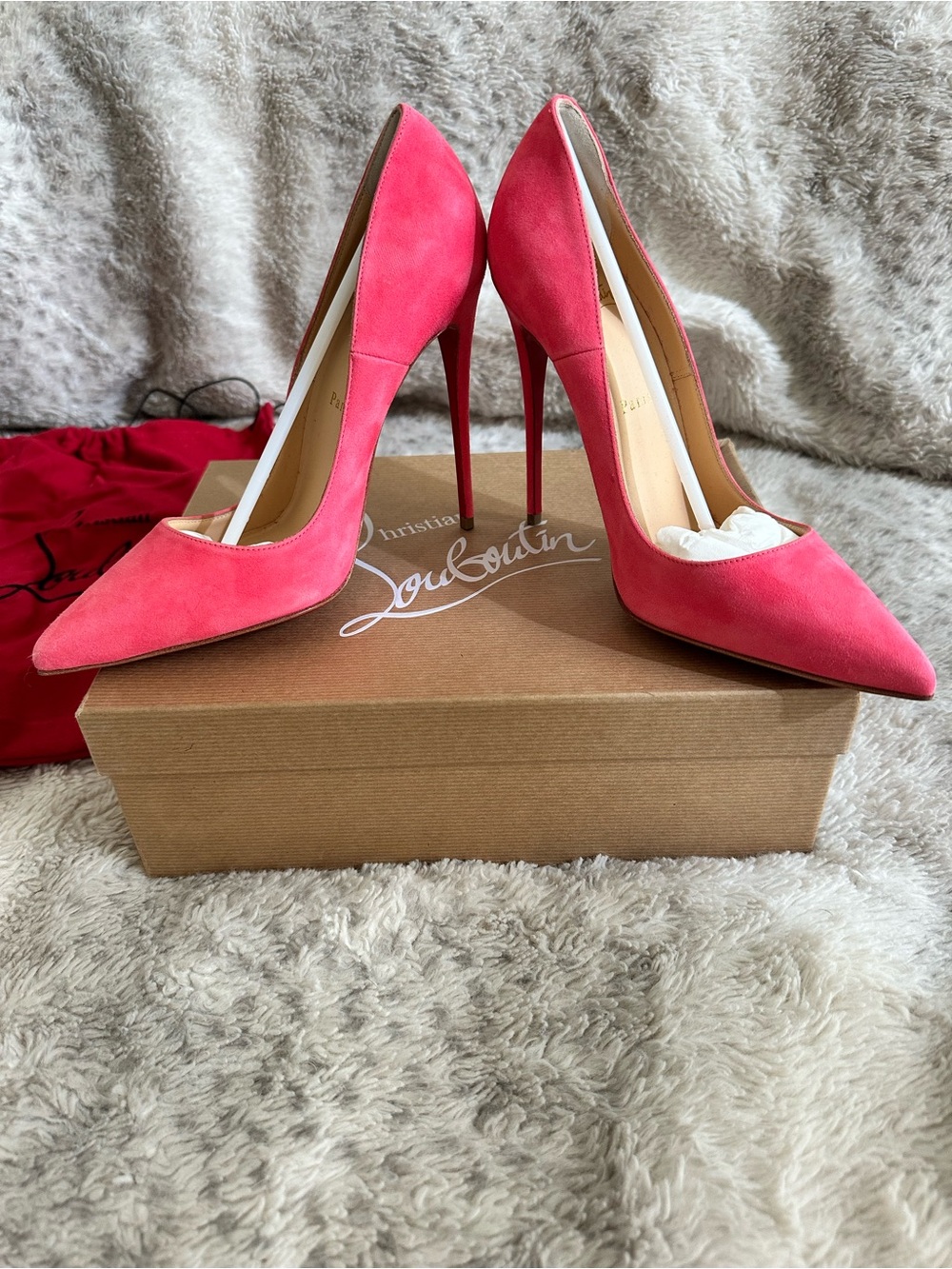 Christian Louboutin So Kate 120mm Suede Pumps
